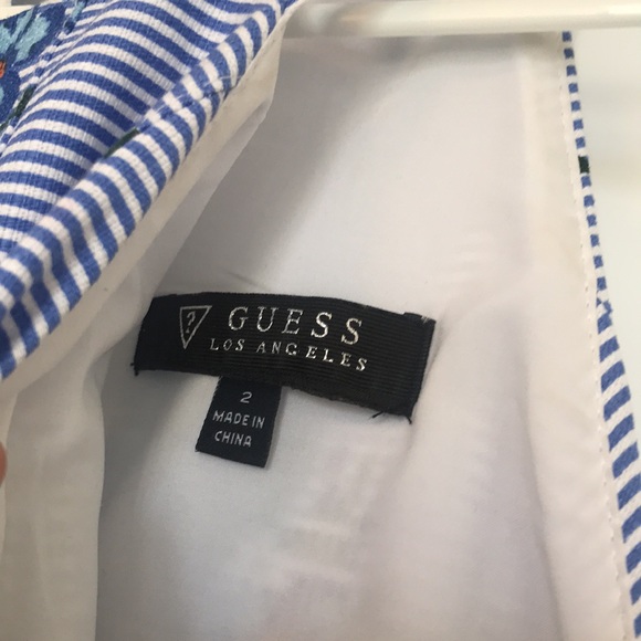 GUESS blue floral a-line sheath summer dress - Picture 5 of 9